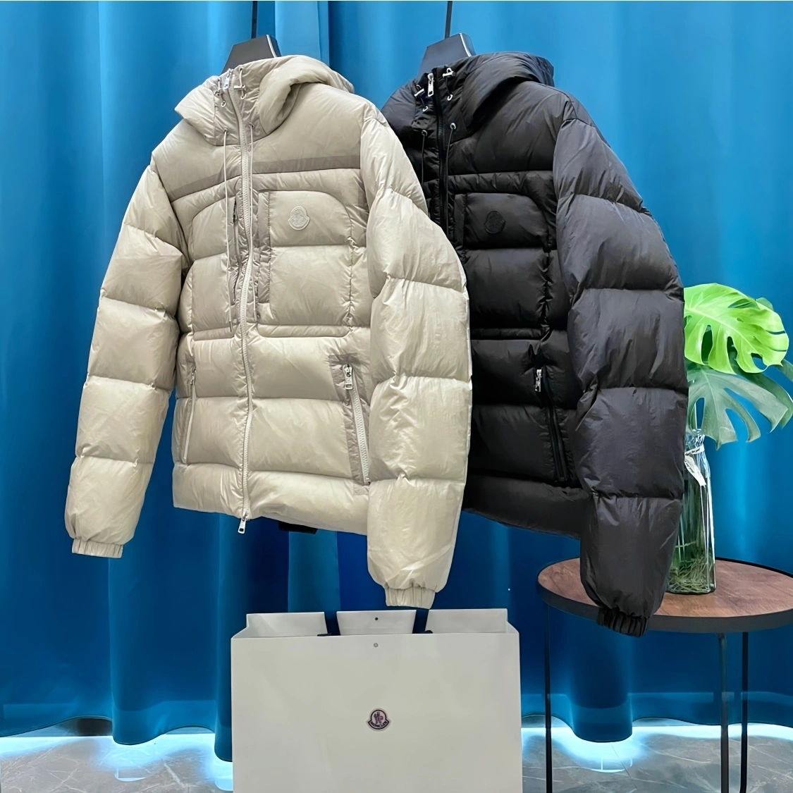 wg.luxury- 7o9385r Down jacket 90 white goose down 2colour item:E-F431J2409-2
